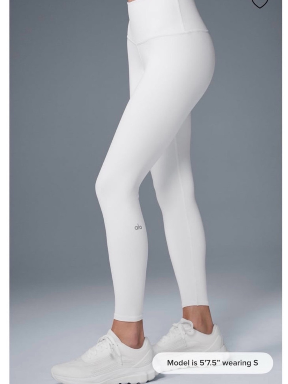 ALO Yoga White Top with Branded Care Tag